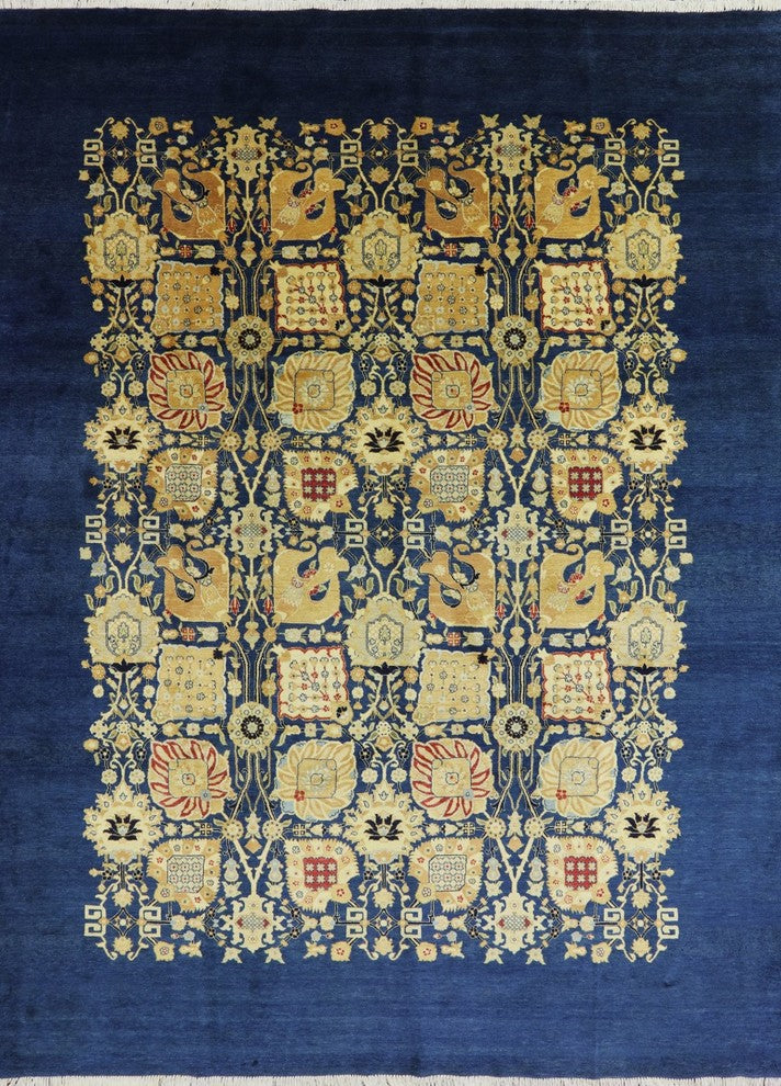 Peshawar Hand Knotted Oriental Rug 9'x12', MC478