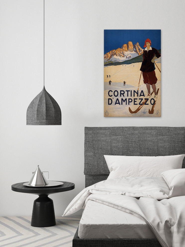 "Cortina D'Ampezzo" Painting Print on Wrapped Canvas, 40"x60"