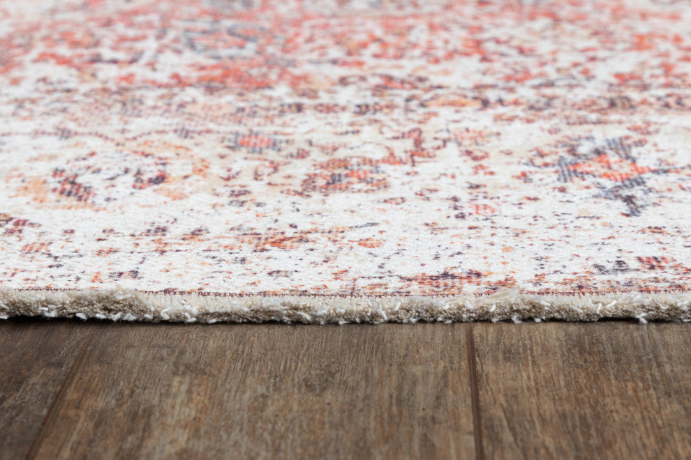Momeni Chandler Cotton Polyester Traditional Red Rug 2' X 3'