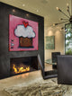 "Pink Heart Cupcake" Painting Print on Canvas by Tori Campisi
