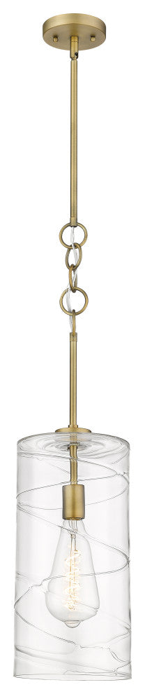 Innovations 380-1S-BB-G381-8CL-BB-95-LED 1-Light Mini Pendant, Brushed Brass