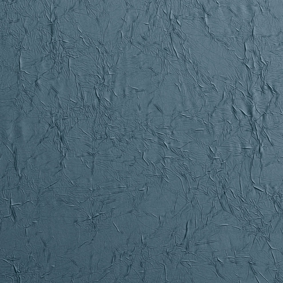 Portland Crushed Taffeta 48" x 15" Valance, Blue