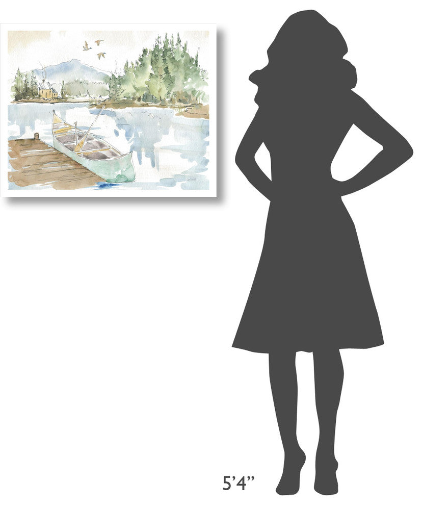 "Lakehouse I" Digital Paper Print by Anne Tavoletti, 30"x24"
