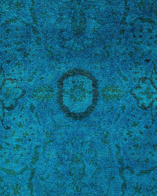 Overdyed, One-of-a-Kind Hand-Knotted Area Rug Blue, 6'1"x8'10"