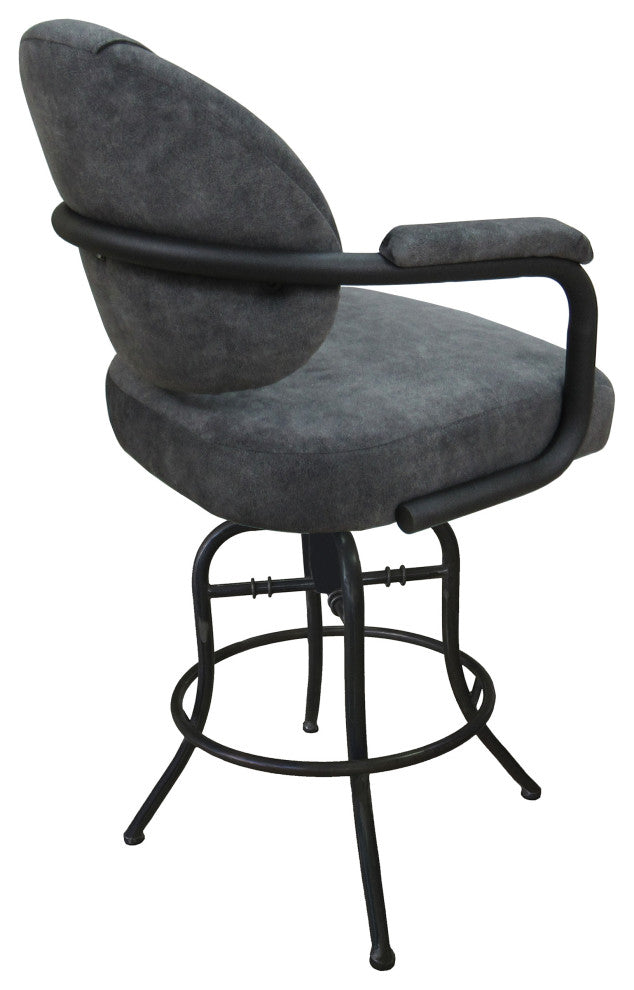Swivel Tilt Metal Counter 26" 30" Bar Stool M-70, Outlier Charcoal - Grey, 30"