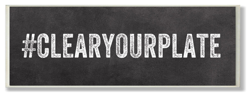 #CLEARYOURPLATE Wall Plaque