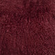 Genuine Mongolian Sheepskin Throw Pillow with Insert (16+ Colors), Wine