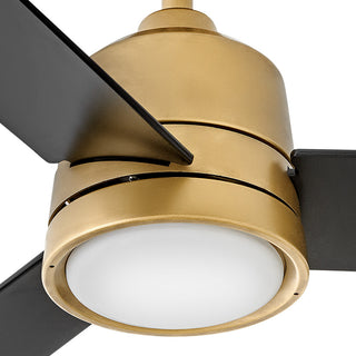 Hinkley Chet 48" Indoor/Outdoor Ceiling Fan, Heritage Brass