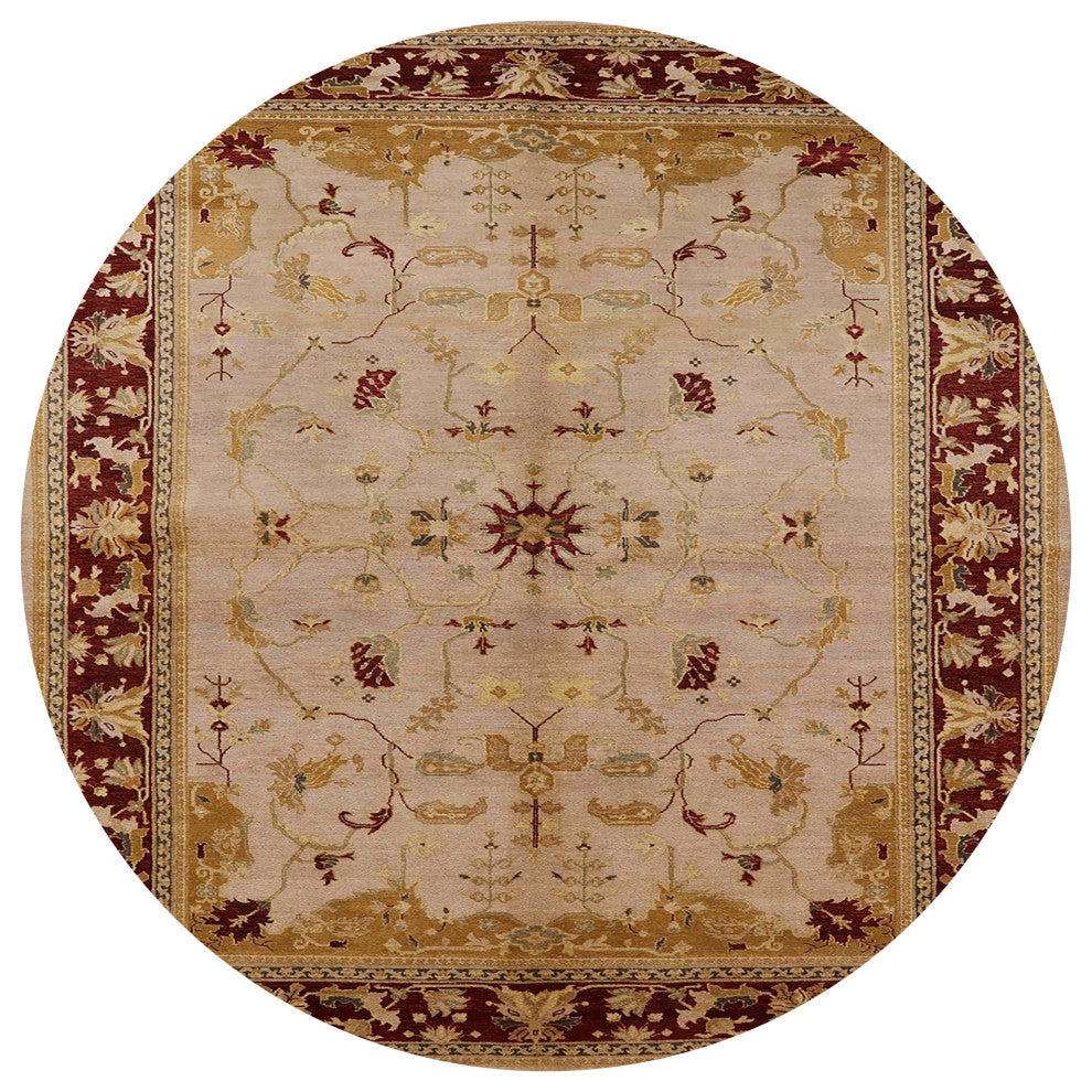 Ahgly Company Indoor Round Mid-Century Modern Area Rugs, 3' Round