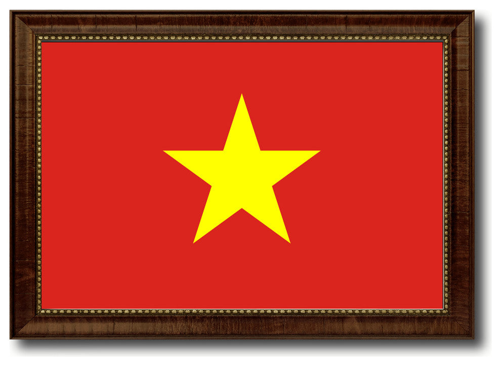 Vietnam Country Flag Canvas Print, 15"x21"