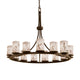 DAKOTA 15-Light 1-Tier Ring Chandelier