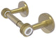 Clearview Two Post Toilet Tissue Holder with Dotted Accents, Satin Brass