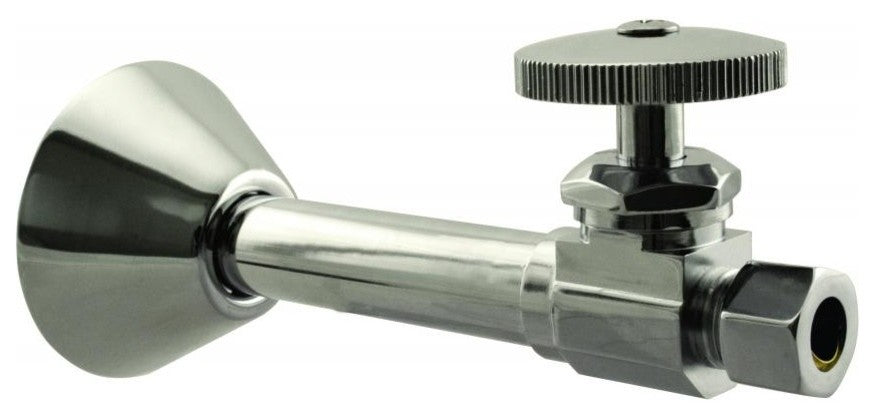 Straight Stop - 1/2" Copper Sweat X 3/8" Od Comp. In Polished Nickel