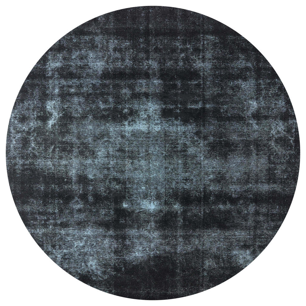 Ahgly Company Indoor Round Mid-Century Modern Area Rugs, 7' Round