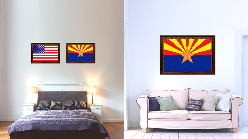 Arizona State Flag Canvas Print, 19"x27"