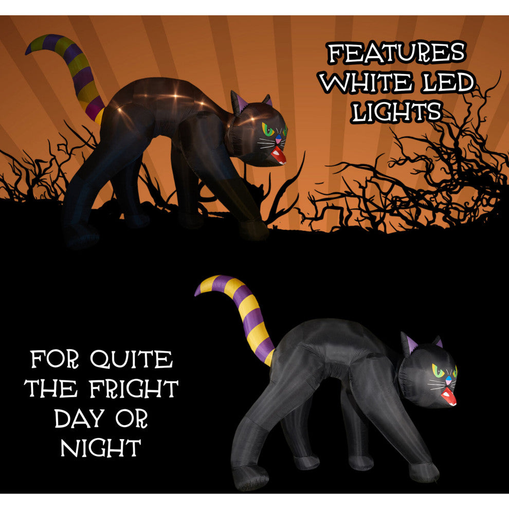 20'' Inflatable Black Cat With Lights