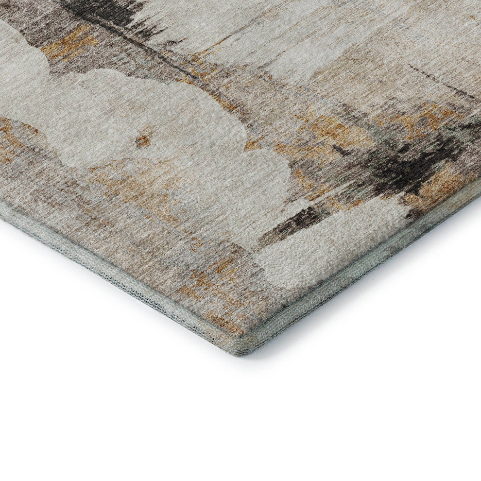 Premium Machine Washable Mayfield AMF710 Beige 2'3" x 7'6" Runner Rug