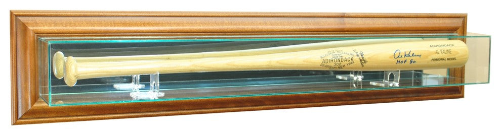Wall Mounted Bat Display Case, Walnut