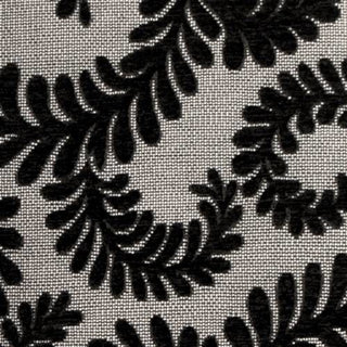 Pillow Decor - Brackendale Ferns Black Rectangular Throw Pillow