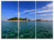 "Lengkuas Island Indonesia" Canvas Wall Art, 3 Panels, 36"x28"