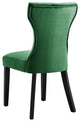Side Dining Chair, Set of 2, Green, Velvet, Modern, Cafe Bistro Hospitality