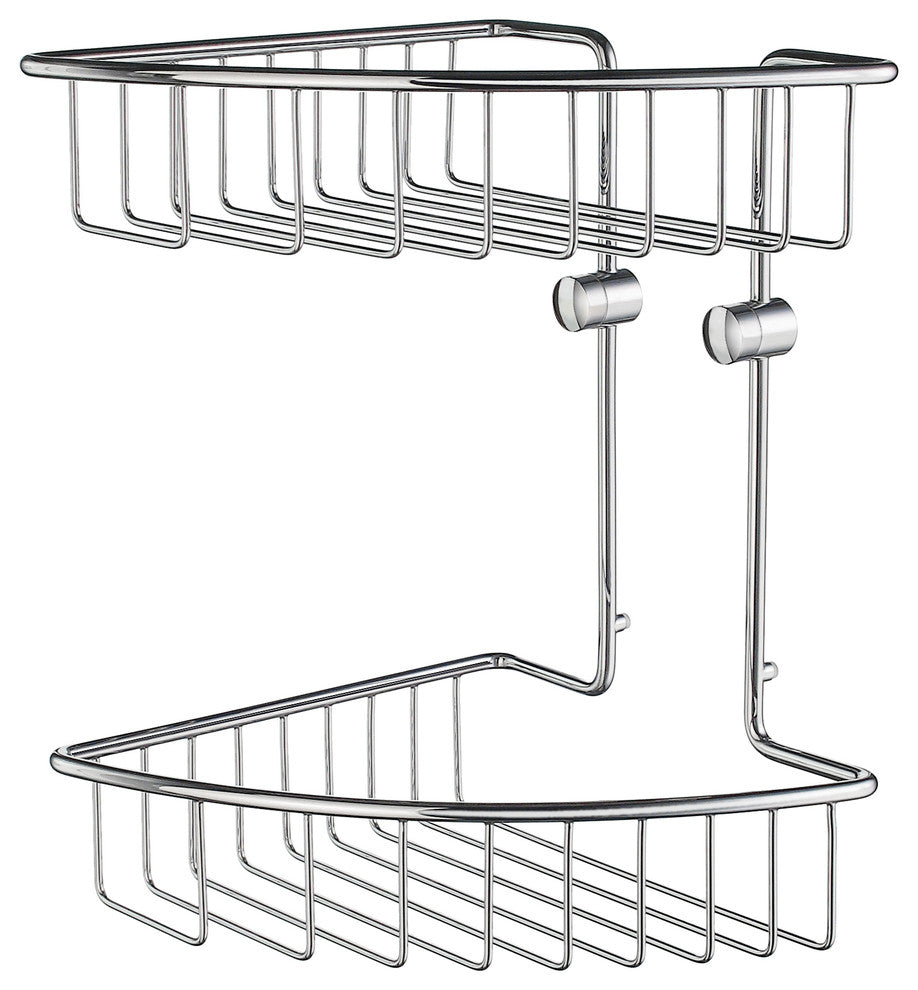 House Corner Soap Basket Double Chrome