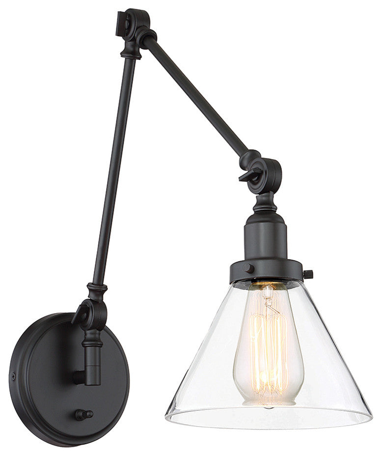 Drake 1-Light Adjustable Sconce, English Bronze