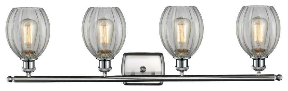 Eaton 4-Light Bath Fixture, Brushed Satin Nickel