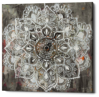 "Mandala In Neutral II" Giclee Canvas Wall Art, 37"x37"