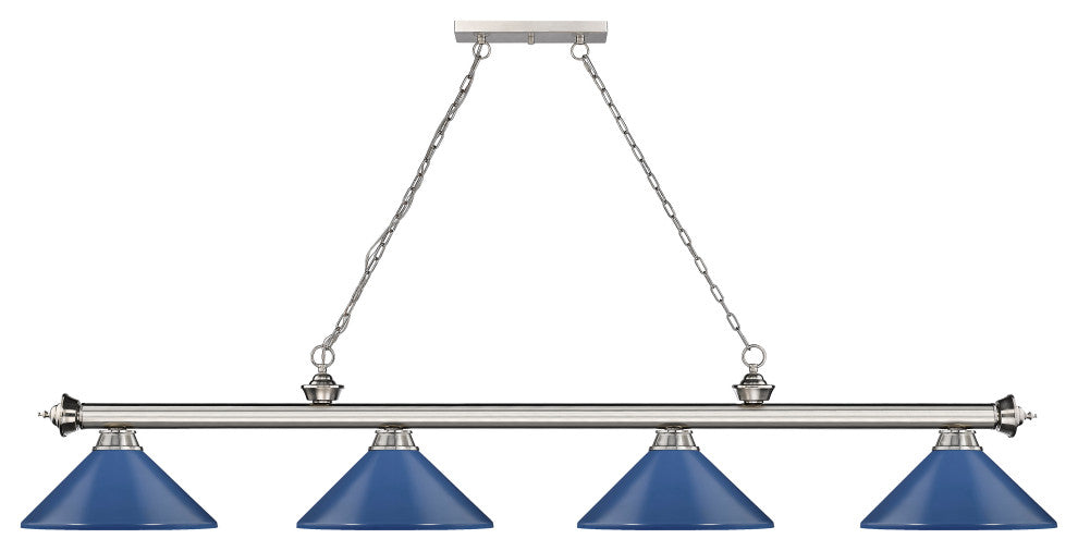 Zlite 2306-4BN-MNB 4-Light Billiard, Navy Blue