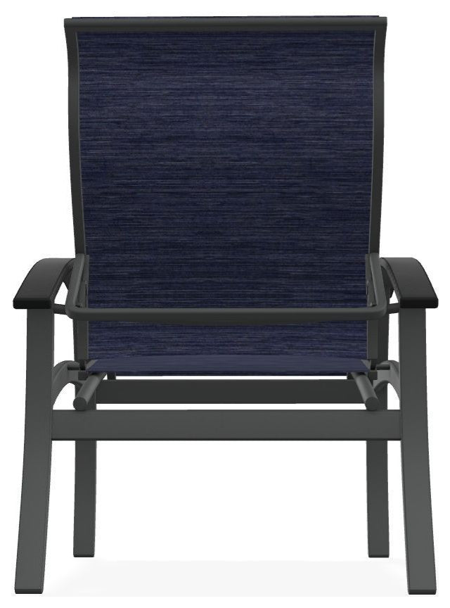 Belle Isle Sling Adjustable Outdoor Dining Chair, Collect Indigo/Graphite