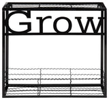 Kate and Laurel, Cramer Wall Garden Box, 16.5x15, Black