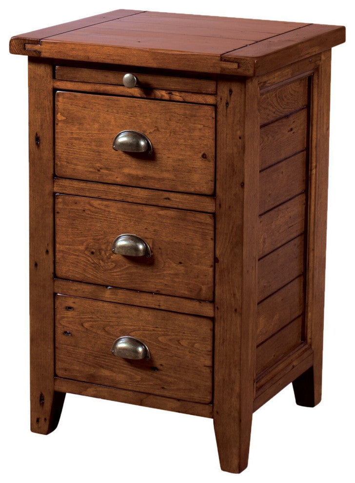 Irish Coast 3-Drawer Nightstand, Brown