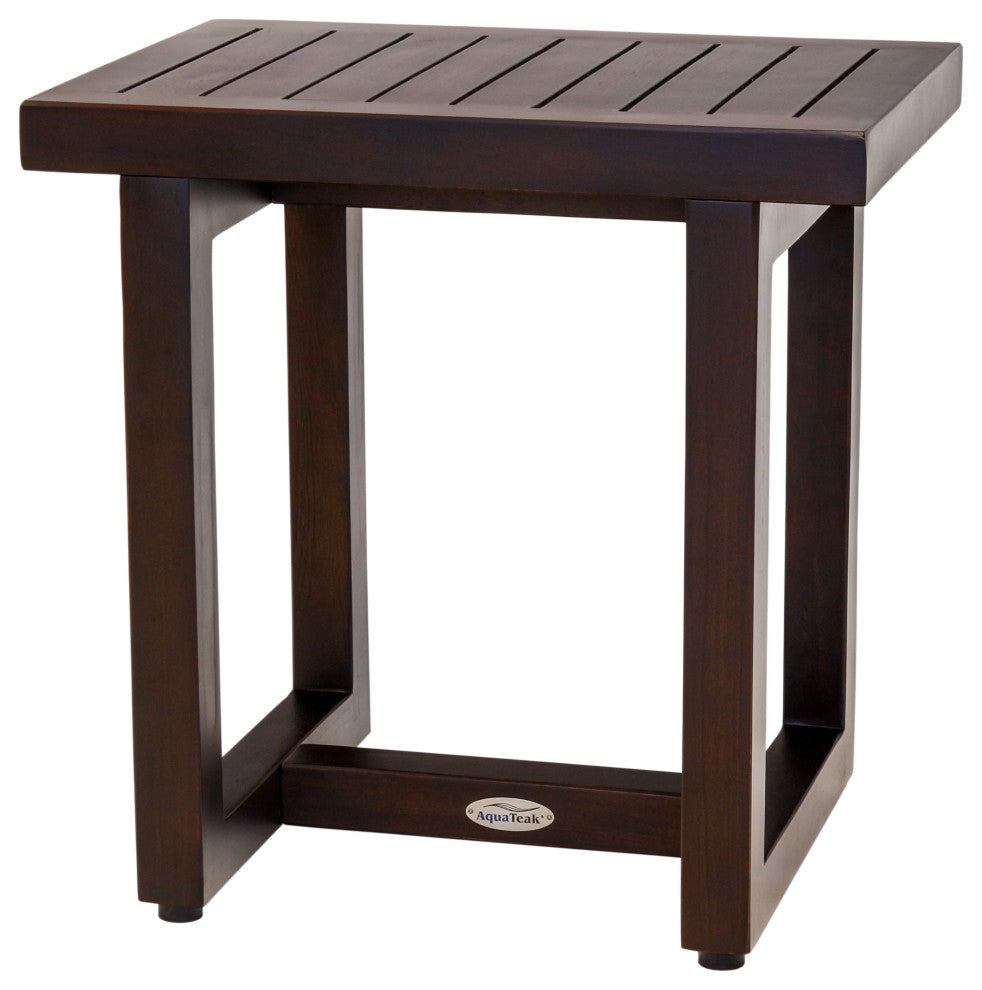 18" Spa Mocha-Shield Teak Shower Bench