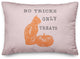 No Tricks Only Treats 14x20 Throw Pillow