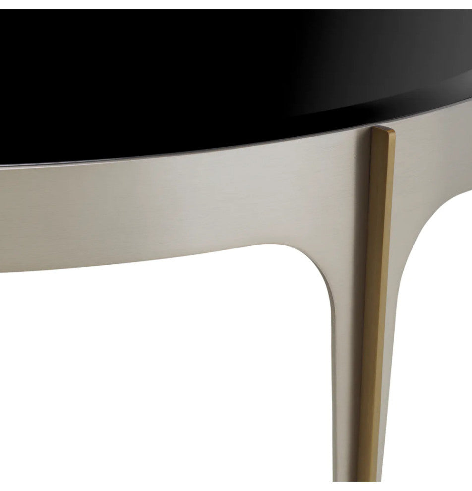 Black Glass Coffee Table S, Eichholtz Artemisa