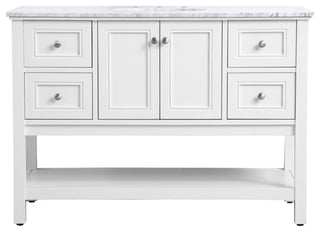 Matilda 48" Single Bathroom Vanity Set, White