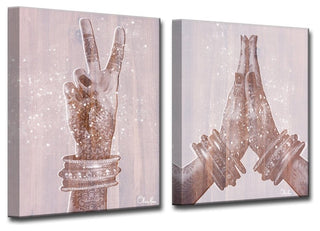 Peace' Inspirational Canvas Art by Olivia Rose 2-Panels