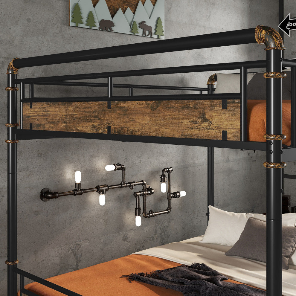 Gewnee Queen over Queen Metal Bunk Bed
