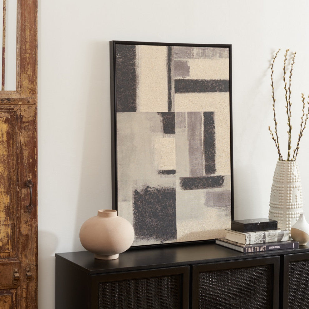 Safavieh Blurred Lines 24 x 36 Wall Art
