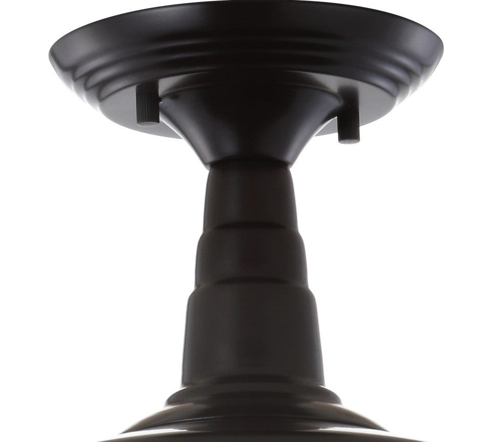 Gabe 10.2" Metal Led Semi-Flush Mount, Oil Rubbed Bronze