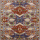 Ahgly Company Indoor Square Mid-Century Modern Area Rugs, 4' Square
