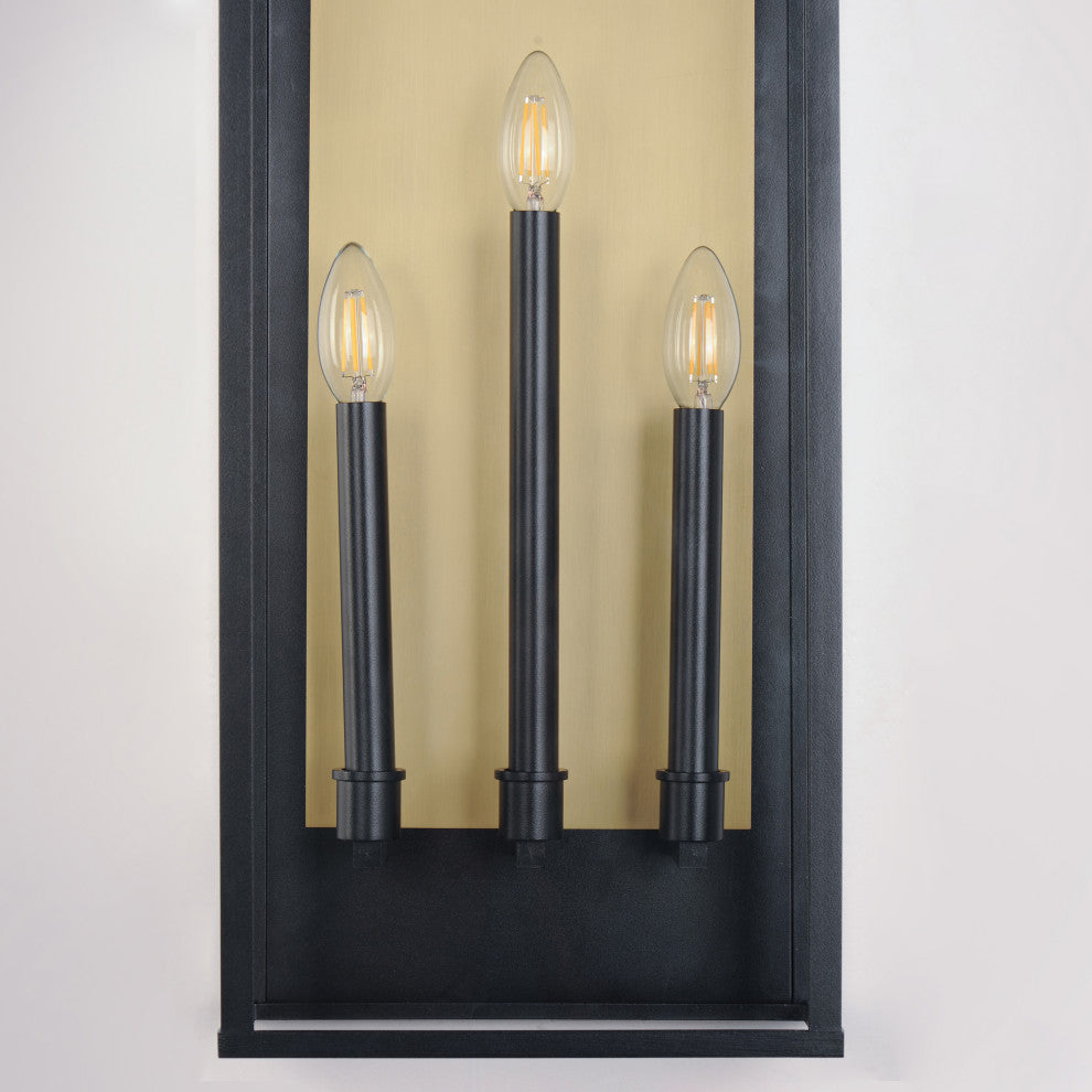 Manchester Three Light Outdoor Wall Sconce