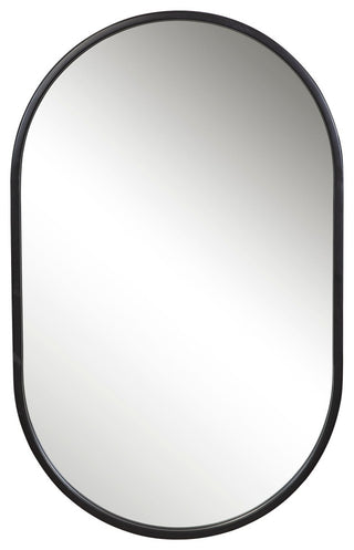 Uttermost Varina Minimalist Black Oval Mirror