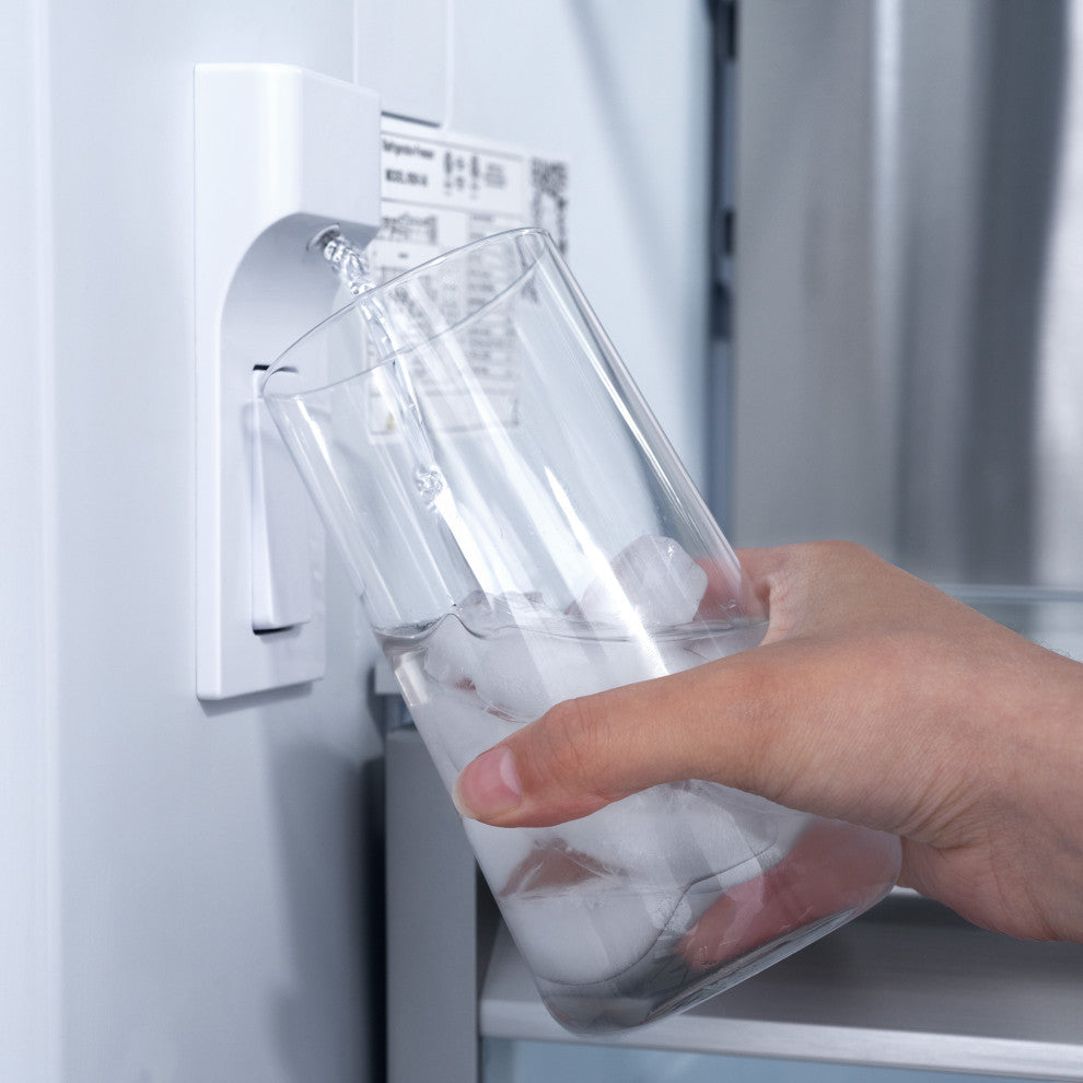 ZLINE Refrigerator With Internal Water, White Matte RBIVZ-WM-60-MB