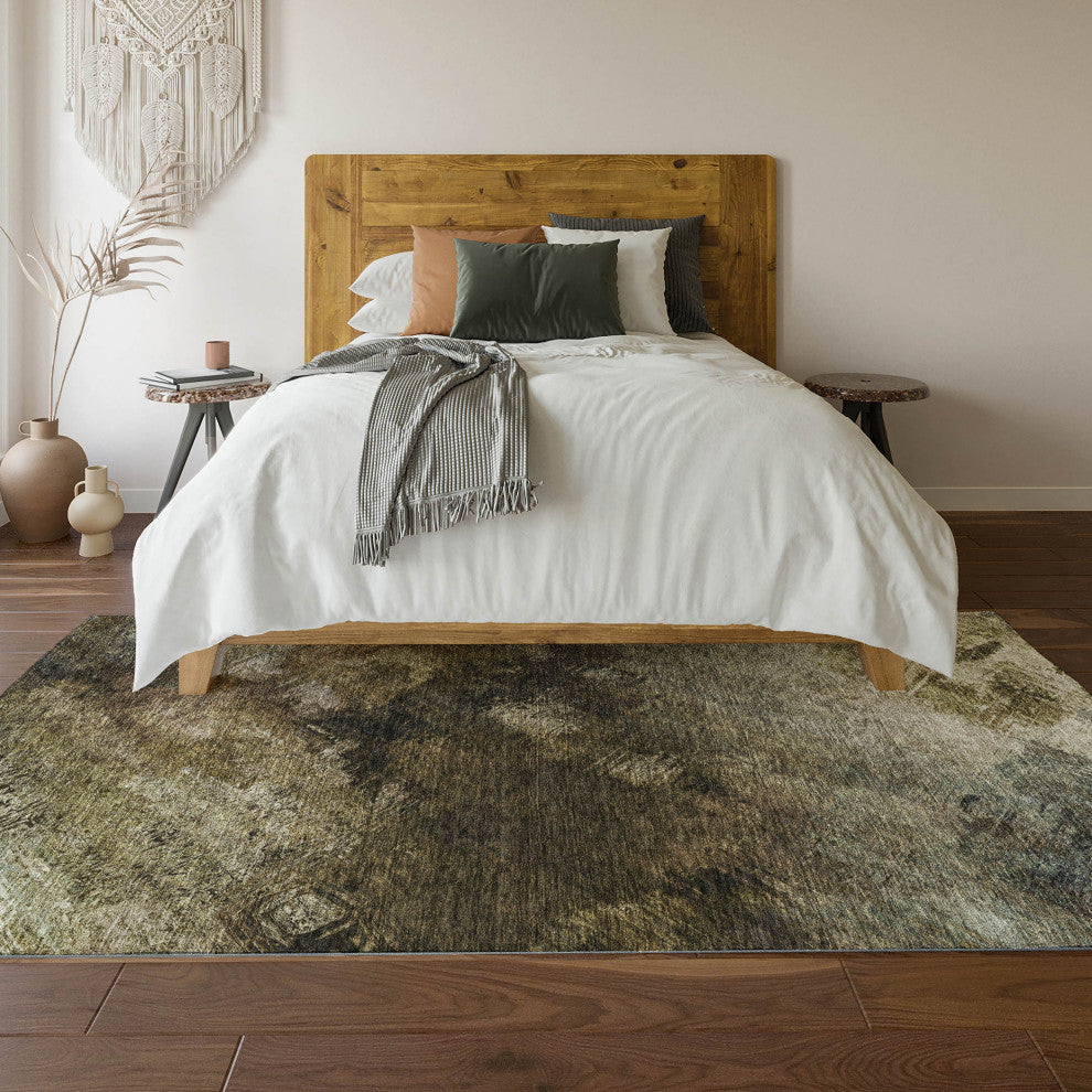 Premium Machine Washable Mayfield AMF590 Chocolate 8' x 10' Rug