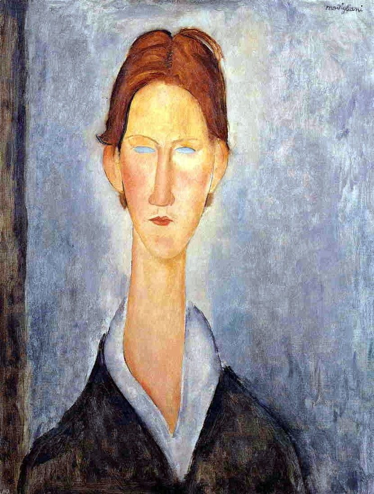 Amedeo Modigliani Young Man, Also known as Student Gallery Wrapped Canvas Print