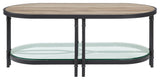 Lv00751, Coffee Table, Oak and Sandy Black Finish, Brantley