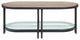 Lv00751, Coffee Table, Oak and Sandy Black Finish, Brantley