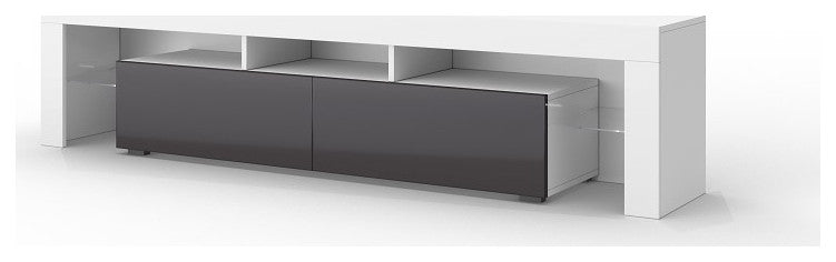 REVA 190 TV Stand, White/Grey